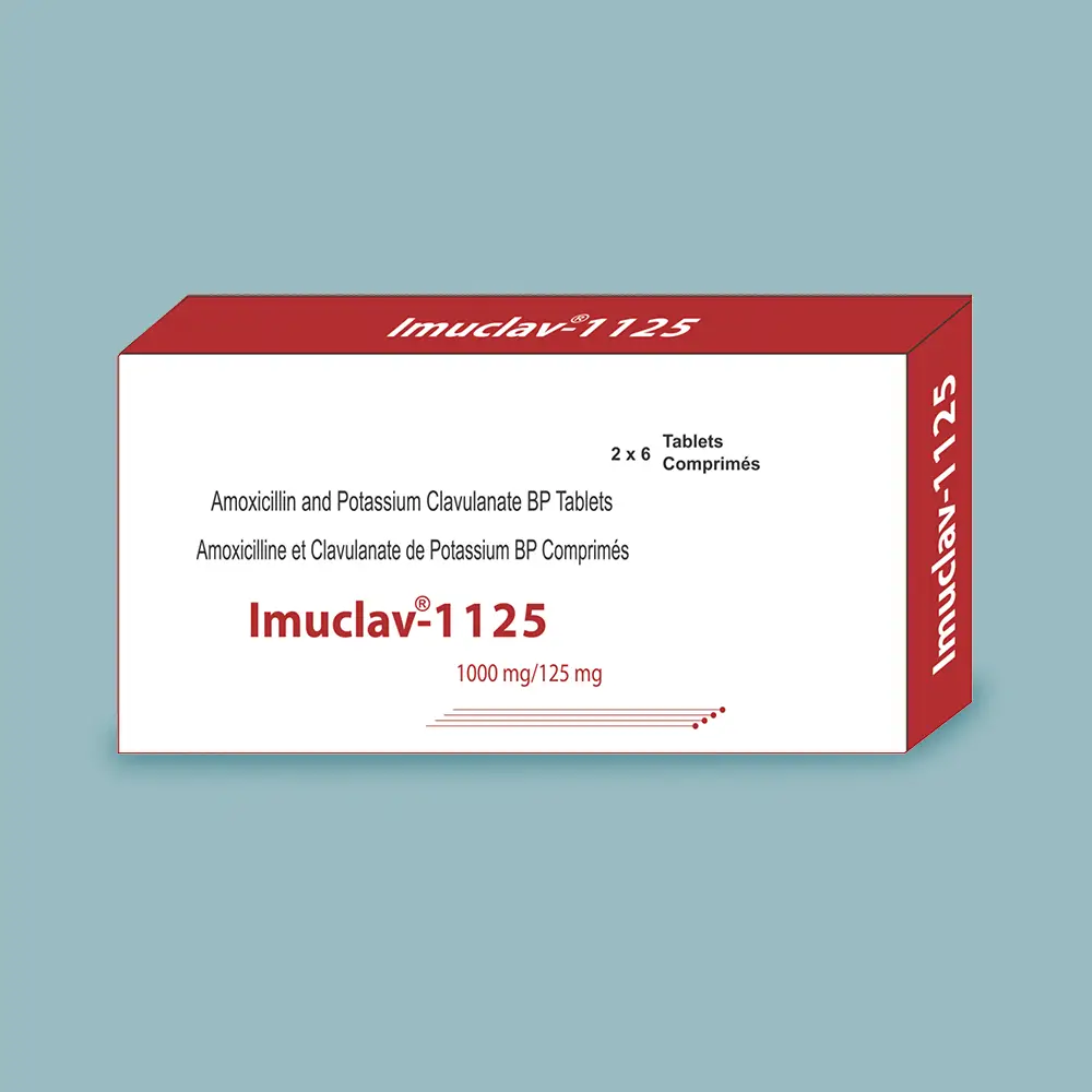 Box of Imuclav 1125 tablets
