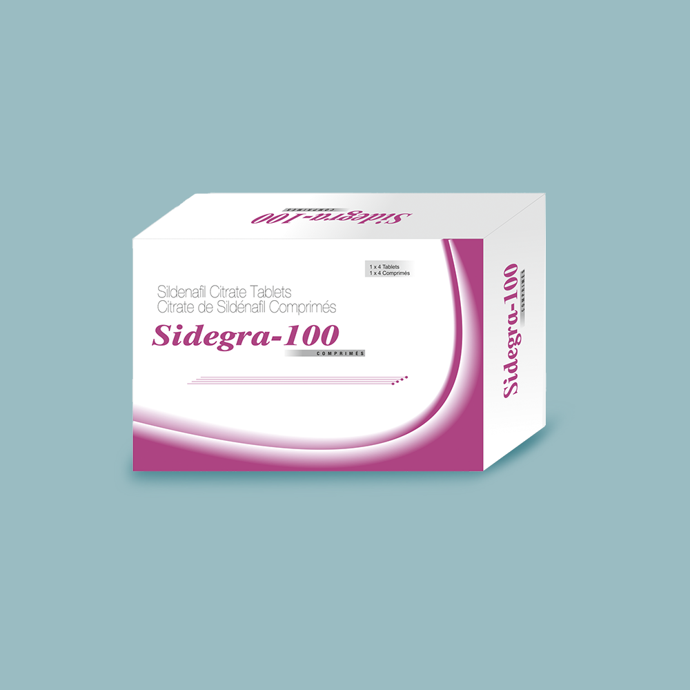 Box of Sidegra-100 tablets